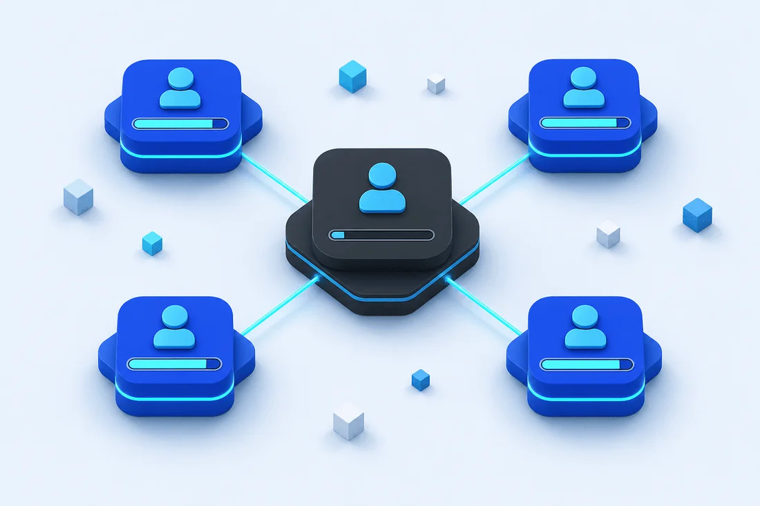O coordenador mantém a própria janela de contexto enxuta e delega para vários subagentes — e cada subagente gasta os tokens na janela dele, não na do coordenador. É assim que dá pra rodar projetos grandes sem travar.