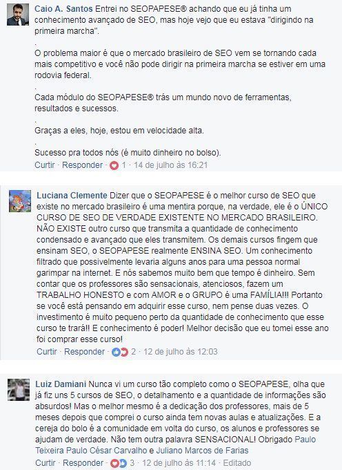 Depoimento SEOPAPESE Alunos 1