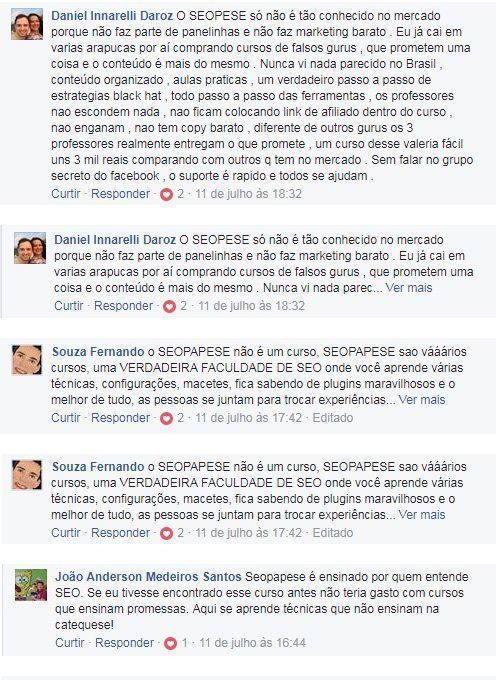 Depoimento SEOPAPESE Alunos 2